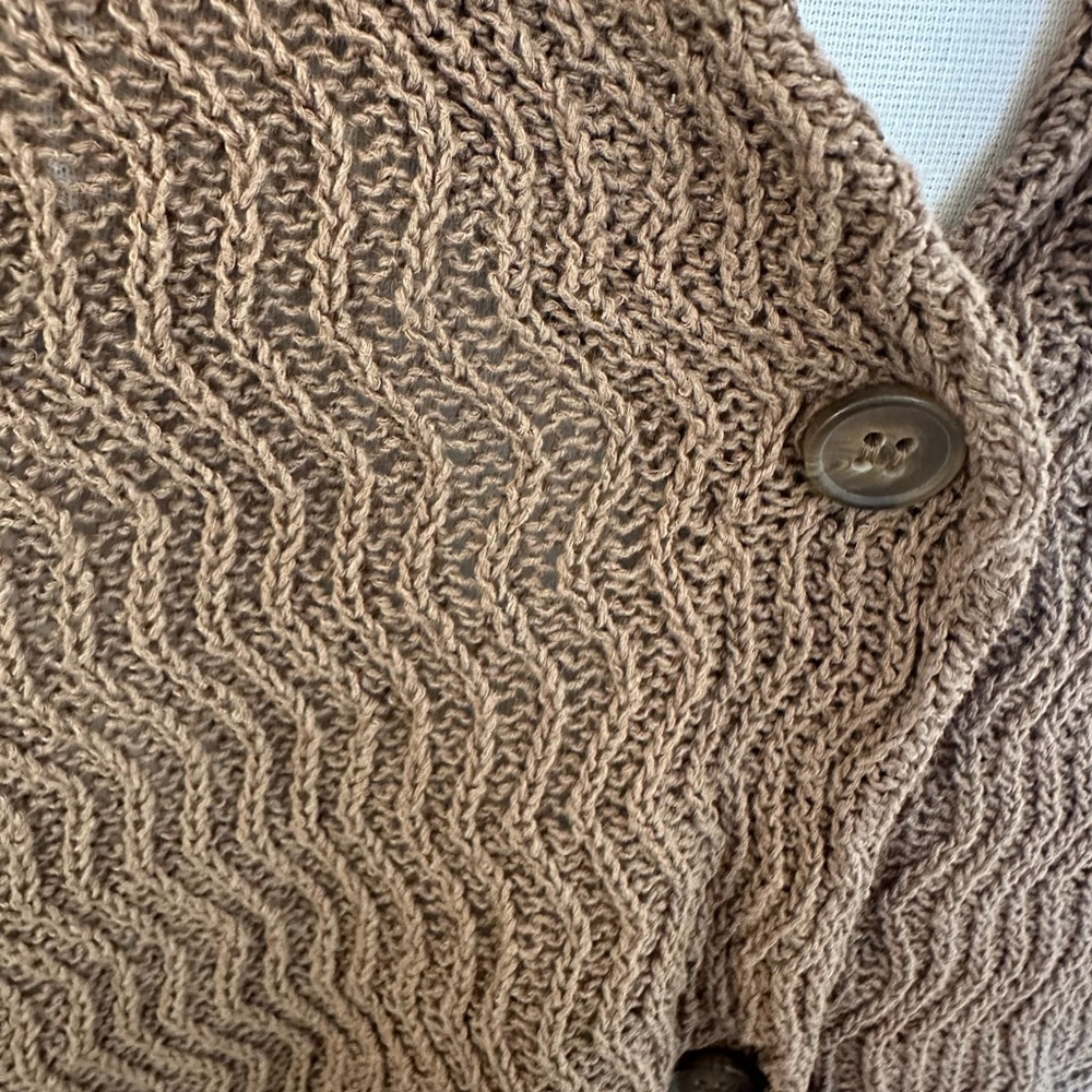 Women's H&M Brown Knit Cardigan Size L